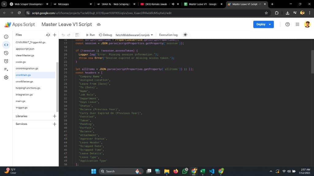 Google Sheets Automation with Apps Script for Workflow Optimization workflow preview