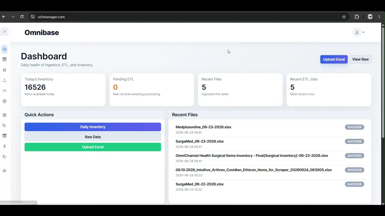 Automated multi-vendor inventory → normalized catalog → ops-ready exports video poster